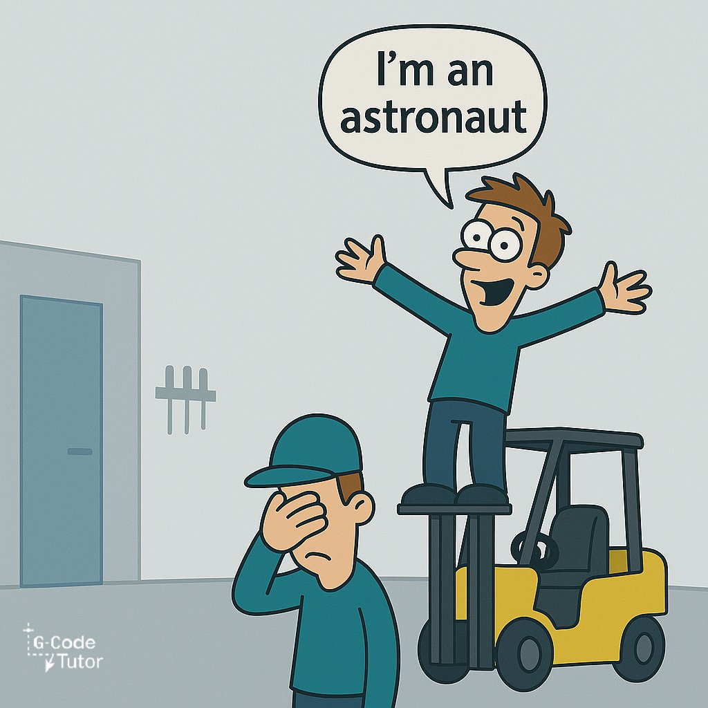 GcodeTutor's tweet image. I&apos;m going to jump on this bandwagon, I mean forklift.