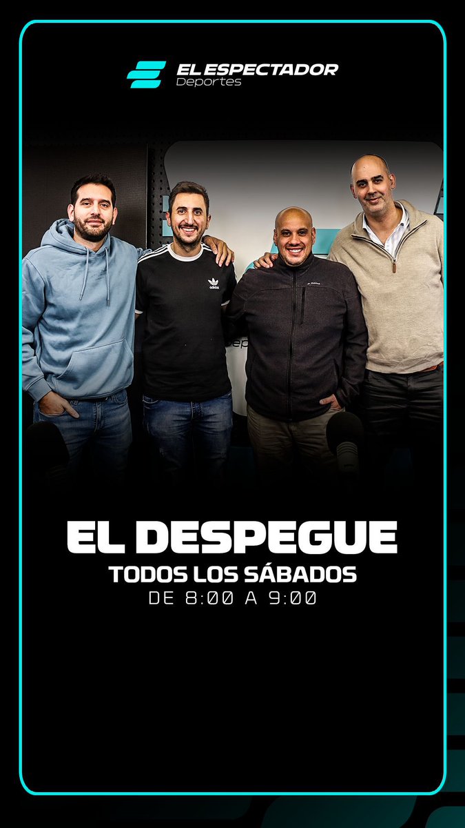 Te esperamos mañana de 8:00 a 9:00 en  𝐄𝐥 𝐄𝐬𝐩𝐞𝐜𝐭𝐚𝐝𝐨𝐫 𝐃𝐞𝐩𝐨𝐫𝐭𝐞𝐬.

📻 810 AM — 92.5 FM
▶️ youtube.com/@elespectador8…