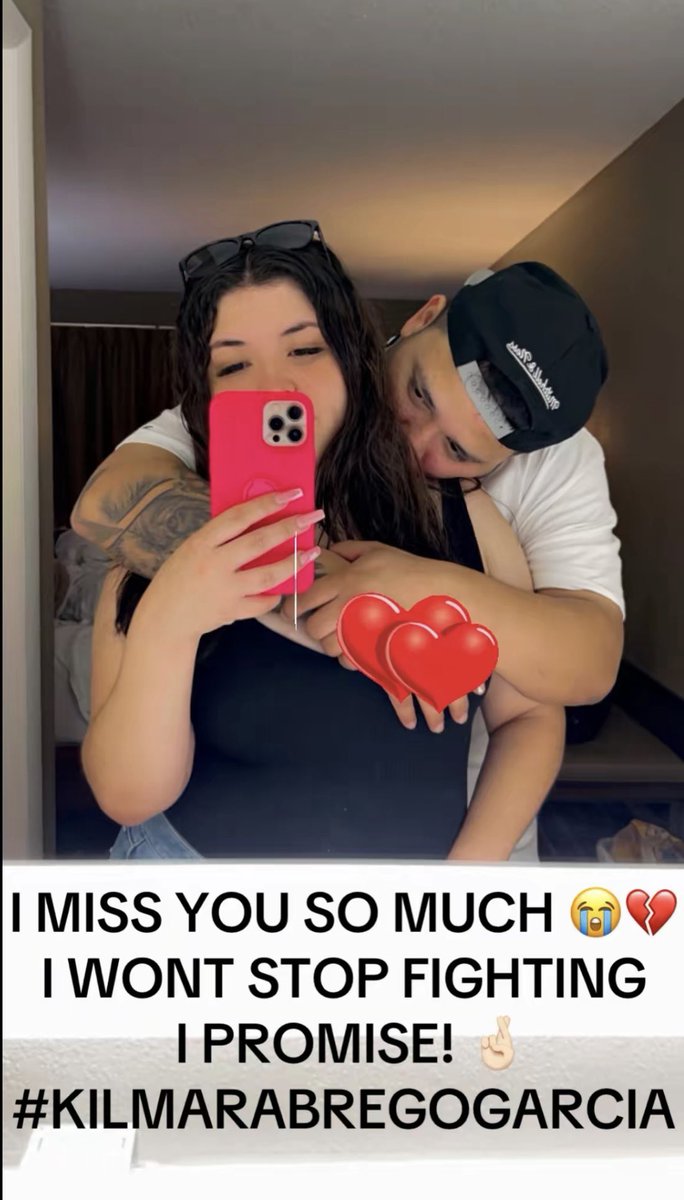 ImMeme0's tweet image. NEW: Kilmar Abrego Garcia’s wife, who declined to answer questions about the restraining order she filed against him in 2021, deliberately covered his MS-13 knuckle tattoo with heart emojis in a TikTok video promoting her GoFundMe — which has already raked in nearly $239,000.
M…