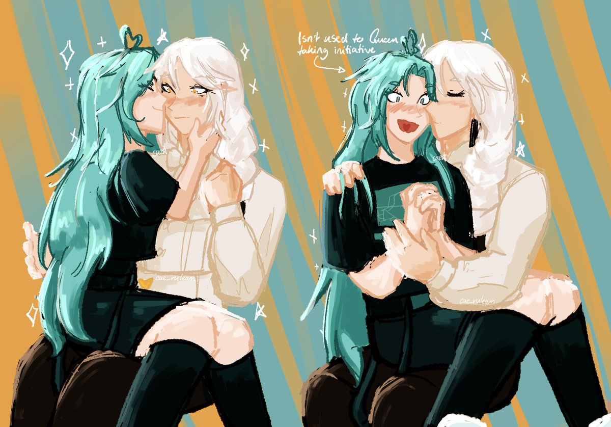 cae_ruleam's tweet photo. i have 0 self restraint, i offer thee queen and lucky cyan yuri 🙏

what would their shipname be? lucky queen? royal blue? shooting star?
#tbhx #tobeherox #凸变英雄X https://t.co/wQ2MxwuVRO