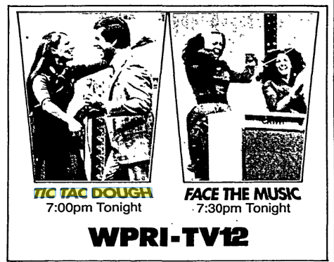 pjwiggs275's tweet image. With the passing of game show legend Wink Martindale, this is a WPRI Channel 12 ad in the @Projo from Nov 9, 1980 and this is when the station carried Tic Tac Dough
@wpri12 @RPStevens1176 @tony_tpetrarca @tjdelsanto @TedNesi @mmontecalvotv @provlib @ShannonHegy