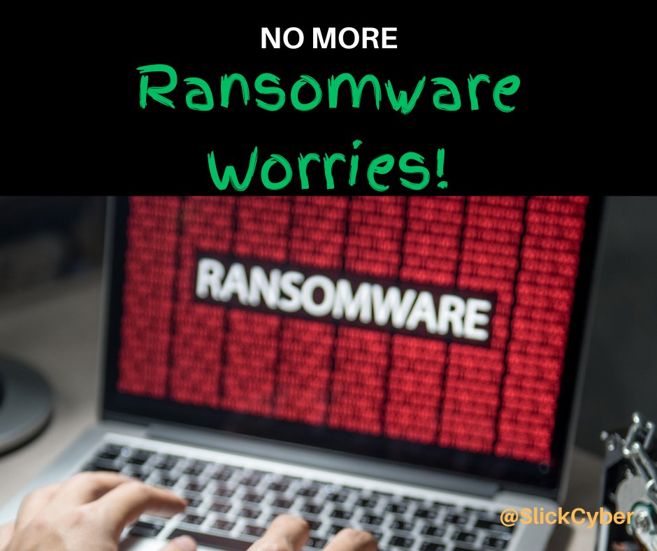SlickCyber's tweet photo. #SecureYourFiles: No more ransomware worries! Backup your data and fortify your defenses, so you're always in control. #DataProtection #PeaceOfMind https://t.co/xasaFKdN17 https://t.co/NdQ3IKLEMY