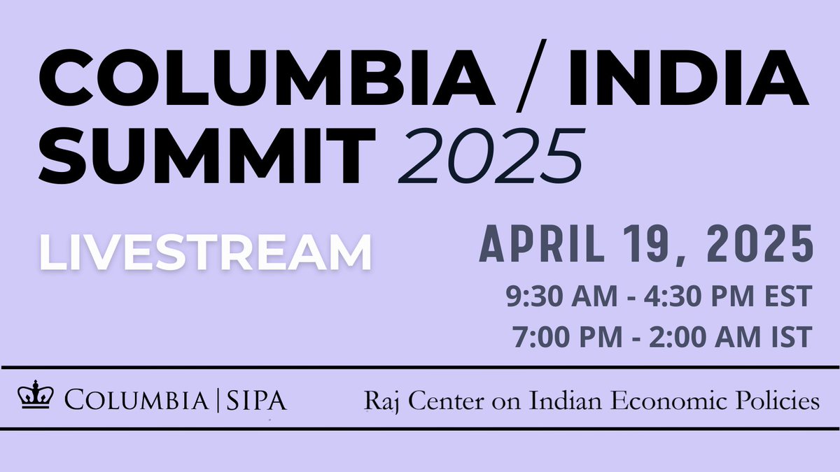 JOIN US LIVE tomorrow for our upcoming summit: bit.ly/columbiaindias…