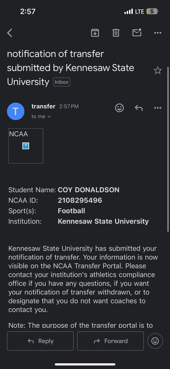 Officially in the portal .