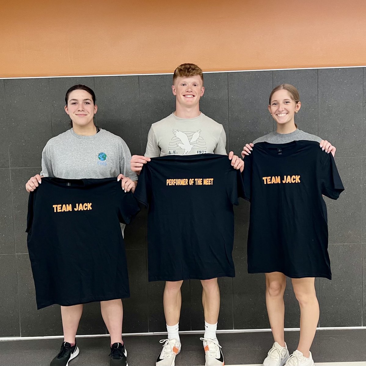 The Jack Polonsky performers of the meet from the Thursday night meets are: Sam Lyons, Ethan Bisgard, and Iris Lane.  #webackjack