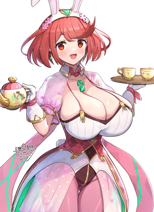 うさぎ衣装なホムラちゃん再掲 