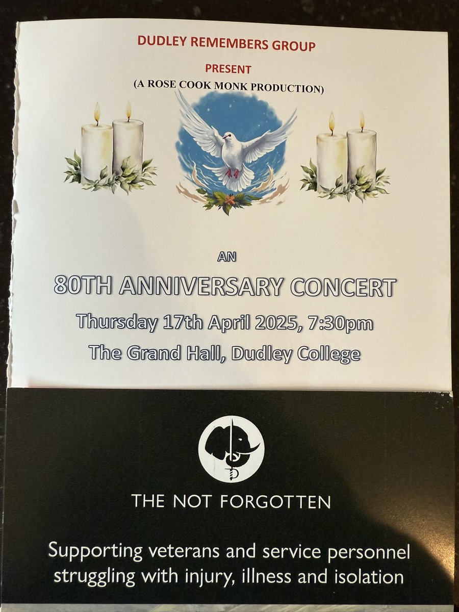 High Sheriff of the West Midlands (@highsheriffwm25) on Twitter photo As we approach the 80th anniversary of VE Day, I was very pleased to have the opportunity to attend a Concert for Peace at <a href="/Dudley_College/">Dudley College</a> last night.
The event was organised by Rose Cook Monk and was a combination of music and dance, interspersed with poignant speeches and As we approach the 80th anniversary of VE Day, I was very pleased to have the opportunity to attend a Concert for Peace at <a href="/Dudley_College/">Dudley College</a> last night.
The event was organised by Rose Cook Monk and was a combination of music and dance, interspersed with poignant speeches and