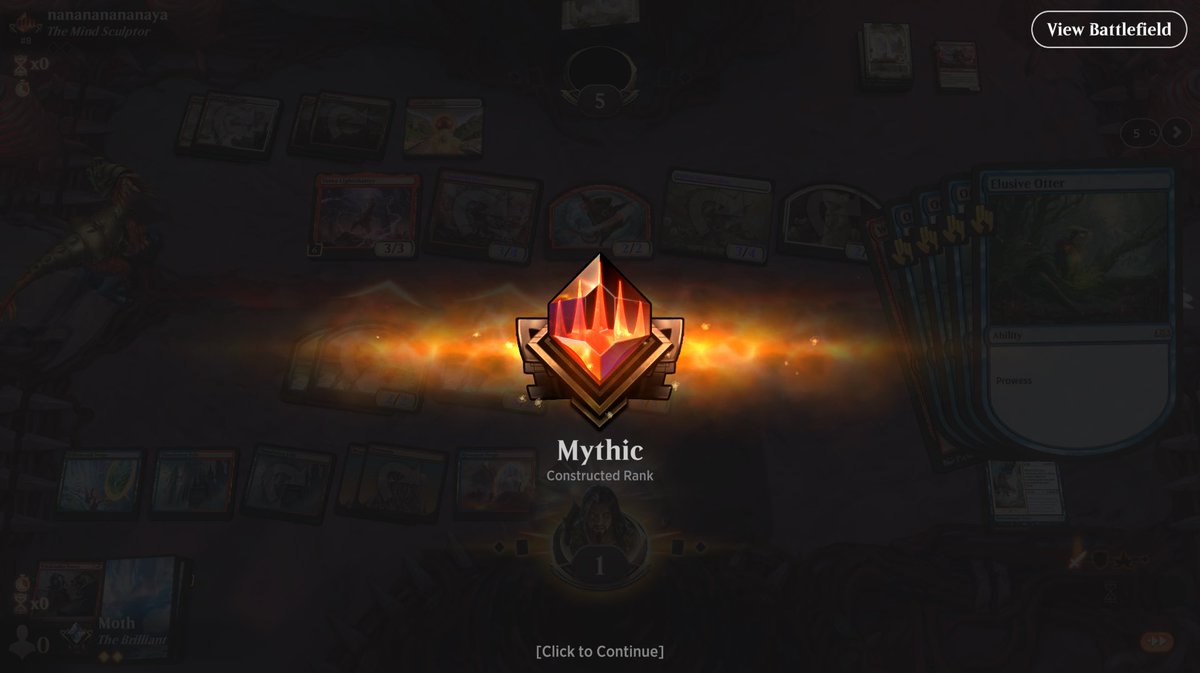MothTCG's tweet image. I played alchemy to mythic for whatever reason 🙃

I would play the 4th Hymn but I’m mythic wildcard poor. Deck is actually a lot of fun. 

@fireshoes @MTG_Arena