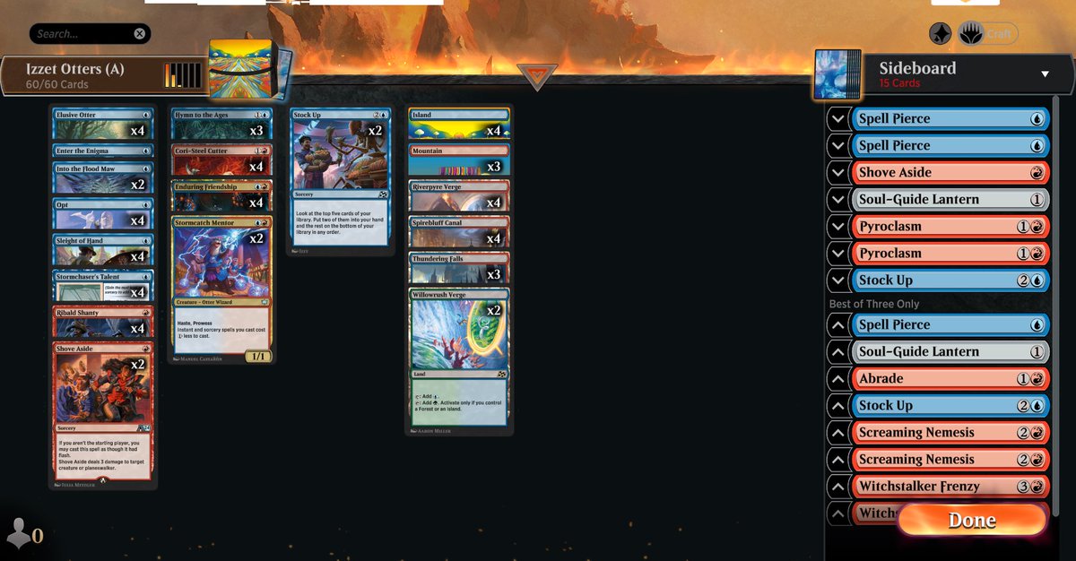 MothTCG's tweet image. I played alchemy to mythic for whatever reason 🙃

I would play the 4th Hymn but I’m mythic wildcard poor. Deck is actually a lot of fun. 

@fireshoes @MTG_Arena