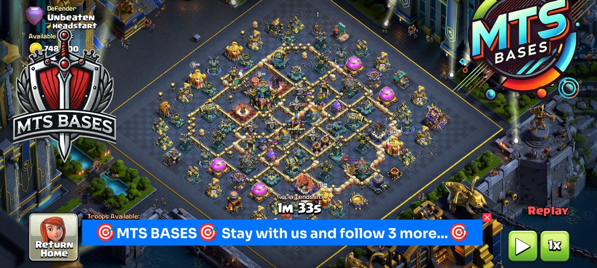 #mtsbases
Legend league bases🎁
1.
link.clashofclans.com/en?action=Open…
2. Monster
link.clashofclans.com/en?action=Open…
3. -12-
link.clashofclans.com/en?action=Open…
4. Unbeaten 
link.clashofclans.com/en?action=Open…
♥️
