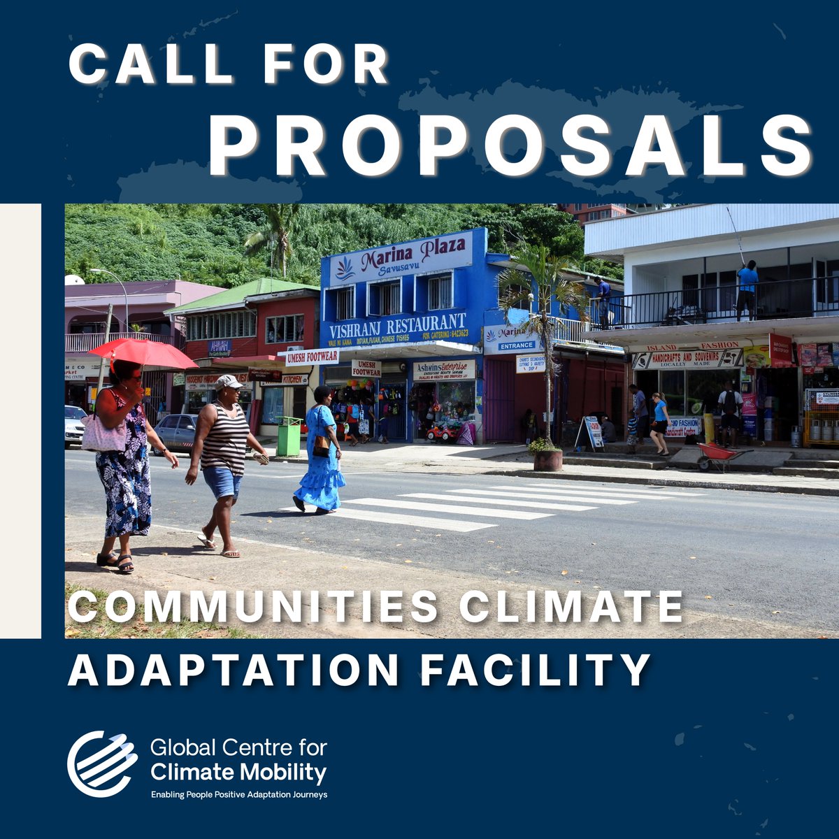 Global Centre for Climate Mobility (@gccmobility) on Twitter photo 🇫🇯 The <a href="/GCCMobility/">Global Centre for Climate Mobility</a> Communities Climate Adaptation Facility (C-CAF) has launched a Call for Proposals, offering climate quick-impact grants of up to $100,000 to support local communities on the frontlines of the climate crisis.
Apply by June 16, 2025: ungm.org/Public/Notice/… 🇫🇯 The <a href="/GCCMobility/">Global Centre for Climate Mobility</a> Communities Climate Adaptation Facility (C-CAF) has launched a Call for Proposals, offering climate quick-impact grants of up to $100,000 to support local communities on the frontlines of the climate crisis.
Apply by June 16, 2025: ungm.org/Public/Notice/…