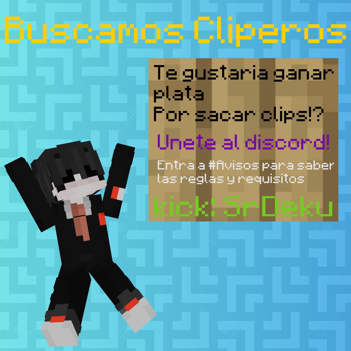 Sr_Dekuoficial's tweet photo. 🎬 ¿Te gusta editar y clipear momentos épicos?
¡Estamos buscando cliperos para el canal! 💥
Súbelos a TikTok, Shorts o Reels y gana 💸 si llegan a 10k o 100k views.
¿Te interesa?
🟢 Súmate acá 👉 https://t.co/6aYO5WfThh
#Clipero #Edición #KickStreamer #Gaming https://t.co/5EqNiSymye