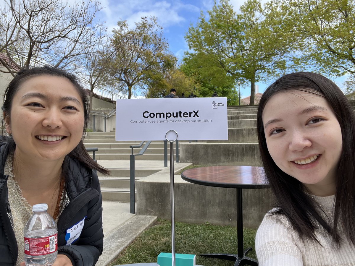 ComputerX (@computerxai) on Twitter photo Honored to be 1 of 10 startups (from 1,000+) to demo at #LlamaLounge17 <a href="/Stanford/">Stanford University</a>!
We demoed our desktop AI agent that automates real tasks—file system, terminal, browser—and a lightweight web app (free at 👉 computerx.ai)
Huge thanks to <a href="/jowyang/">Jeremiah Owyang</a> <a href="/chrisyeh/">Chris Yeh</a> + all the Honored to be 1 of 10 startups (from 1,000+) to demo at #LlamaLounge17 <a href="/Stanford/">Stanford University</a>!
We demoed our desktop AI agent that automates real tasks—file system, terminal, browser—and a lightweight web app (free at 👉 computerx.ai)
Huge thanks to <a href="/jowyang/">Jeremiah Owyang</a> <a href="/chrisyeh/">Chris Yeh</a> + all the