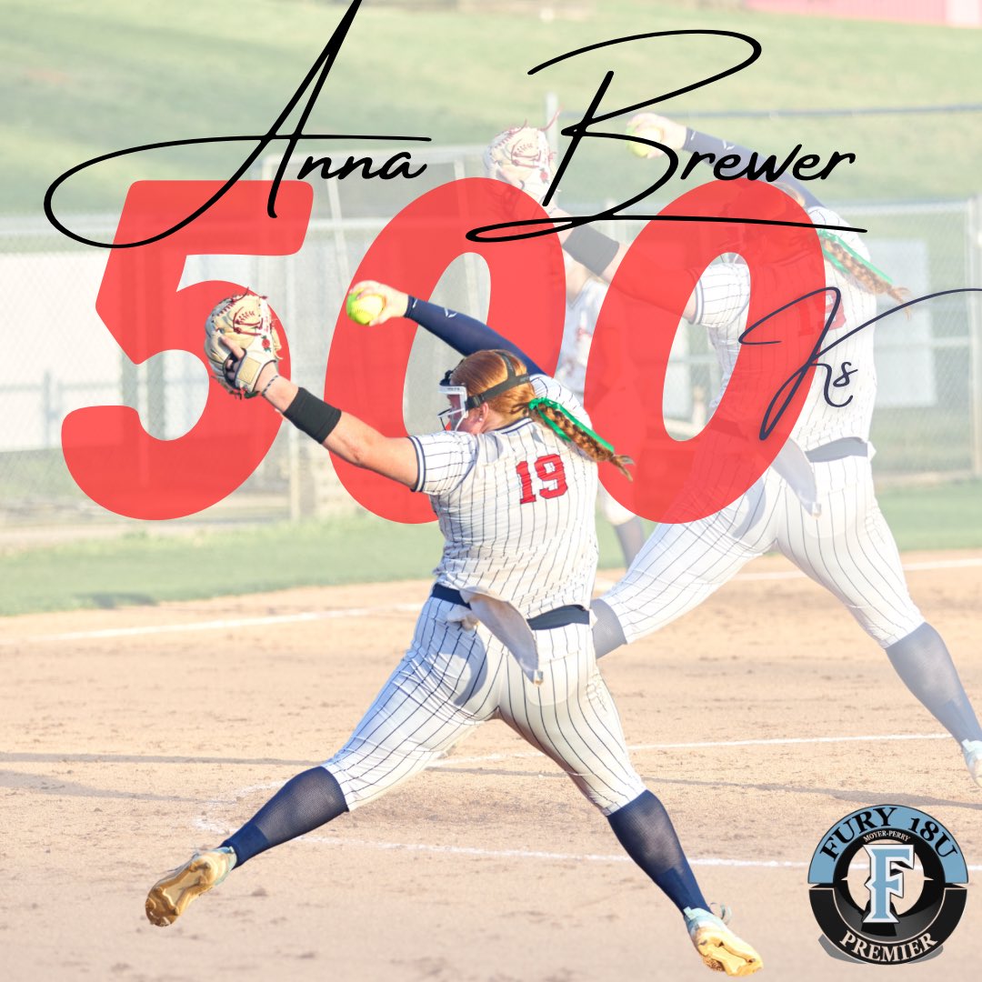 Anna Brewer hit 500 HS career strikeouts this week!  Congratulations <a href="/annabrewer2025/">Anna Brewer</a> 🙌
