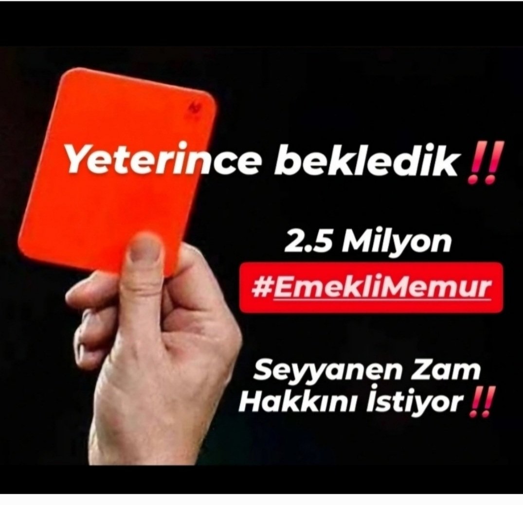 <a href="/_ErcanOzcelik/">Dr.Ercan ÖZÇELİK</a> <a href="/iletisim/">T.C. İletişim Başkanlığı</a> <a href="/csgbakanligi/">T.C. Çalışma ve Sosyal Güvenlik Bakanlığı</a> <a href="/tcmeb/">Millî Eğitim Bakanlığı</a> <a href="/erbakanfatih/">Dr. Fatih Erbakan</a> <a href="/TBMMresmi/">TBMM</a> <a href="/suatkilic/">Suat KILIÇ</a> <a href="/SelcukGeyveli/">Selçuk Geyveli</a> <a href="/MehmedAltinoz/">Mehmet Altınöz</a> <a href="/mvaliyuksel42/">Ali Yüksel</a> <a href="/mehemmed19/">Mehmet Aşıla</a> 2.5 milyon #EmekliMemur un Seyyanen Zam Hakkına hukuksuz ek madde ile <a href="/RTErdogan/">Recep Tayyip Erdoğan</a> 
<a href="/Akparti/">AK Parti</a> 
<a href="/tcbestepe/">T.C. Cumhurbaşkanlığı</a>
<a href="/AKPartiTBMMGrup/">TBMM AK Parti Grup Başkanlığı</a> 
<a href="/MhpTbmmGrubu/">MHP TBMM Grubu #MHP</a>
<a href="/MHP_Bilgi/">MHP</a>
 tarafından el konulması haksızlığıyla
#MemurEmeklisineAdalet sizlik yapıldığından emekliliğimizde
Ekonomik soykırıma uğradık.