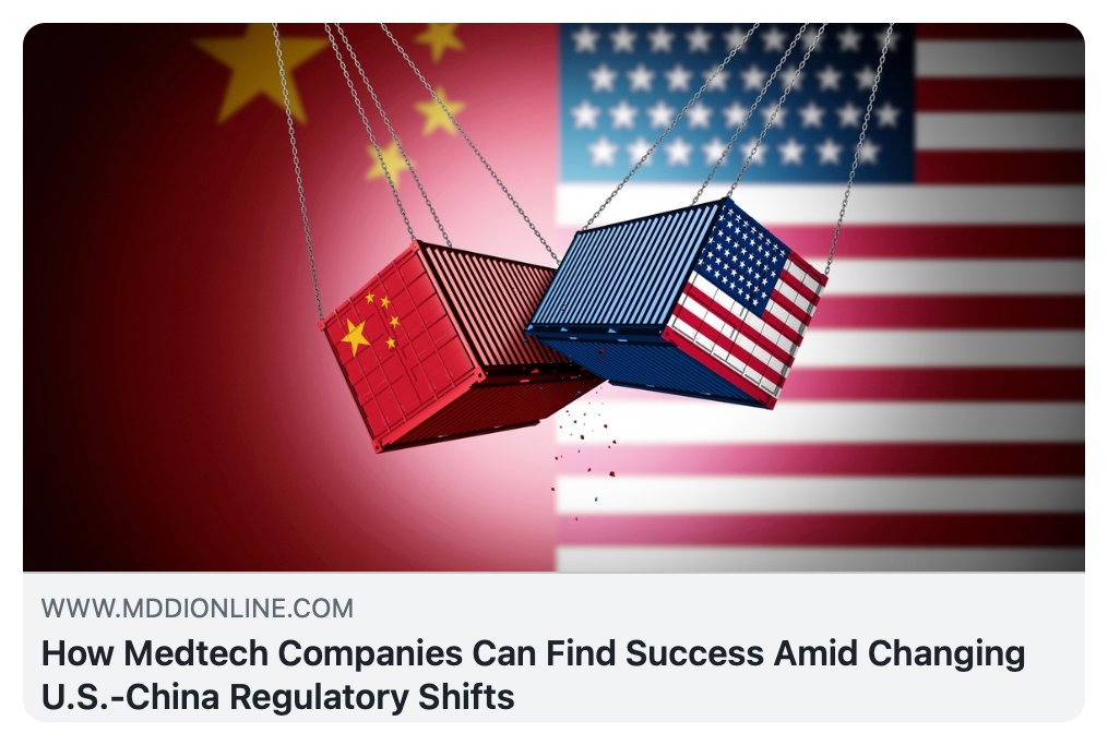 Ironracer's tweet image. A recent MD+DI article outlines 5 critical steps for medical device companies to succeed amid growing global pressures. One of those steps is cybersecurity—and it&apos;s not optional.
 #BlueGoatCyber #MedTechSecurity #USChinaRelations #MedicalDevices #FDACompliance  #CyberRisk