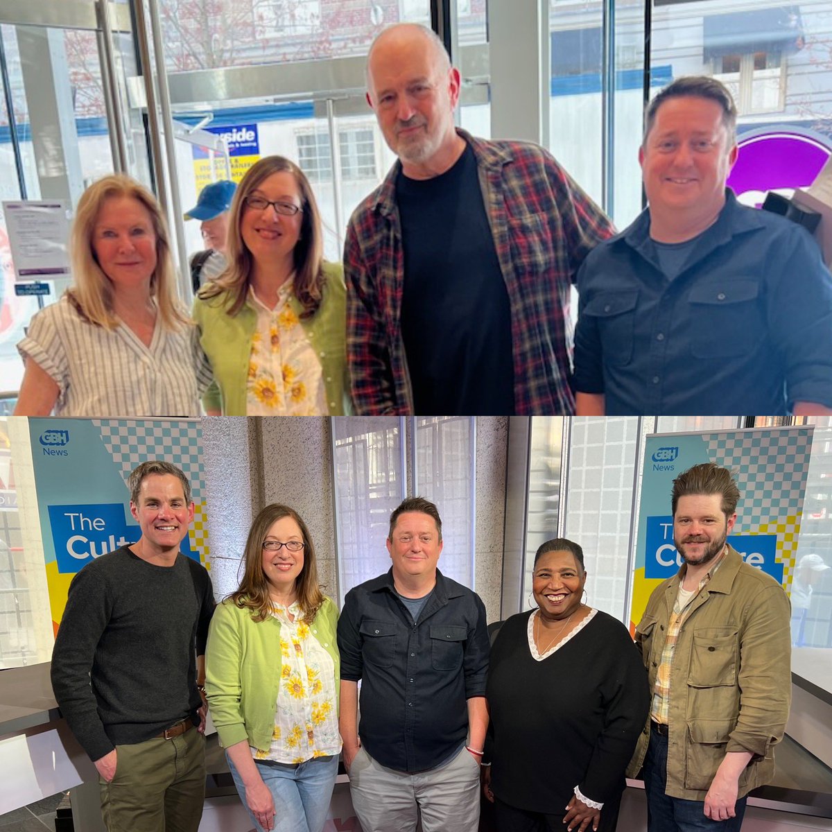 elysepressmajor's tweet photo. major + minor @HeyRhody media field trip with @only_hughman to watch a live broadcast of @CultureShowGBH @GBHNews @JaredGBH @jimbraude @MargeryEagan @CallieCrossley @ebherwick3 https://t.co/gXHCLD0Ync
