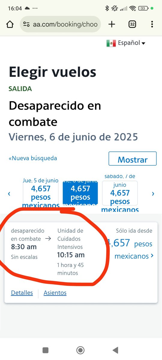 normiux06's tweet photo. @AmericanAir Hi, Why does my flight search for the MIA-SCU route show up like this? Is there any problem flying from the United States to Cuba? https://t.co/UNDFlvNhz3