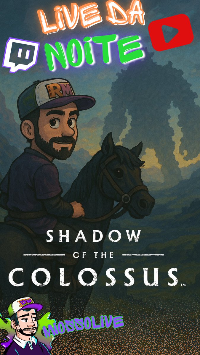 MiossoLive's tweet photo. Hoje é dia de enfrentar gigantes em Shadow of the Colossus!
A primeira caçada começa às 20h no canal (twitch e YouTube)

https://t.co/rkUFgPePpK

Vem acompanhar essa jornada épica com a gente!

#ShadowOfTheColossus #Live #streamerbr #twitch #twitchstreamer https://t.co/Ov5BnQ5S2a