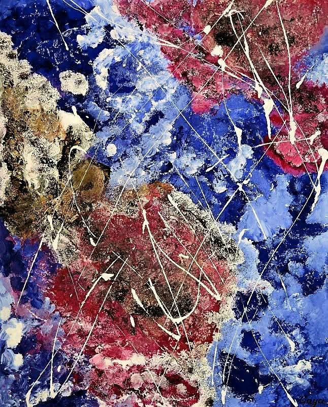 Happy Easter!
My painting "Amber Clouds Soaked With Rain" dedicated to Jesus Christ. 
Gayaartstudio.com