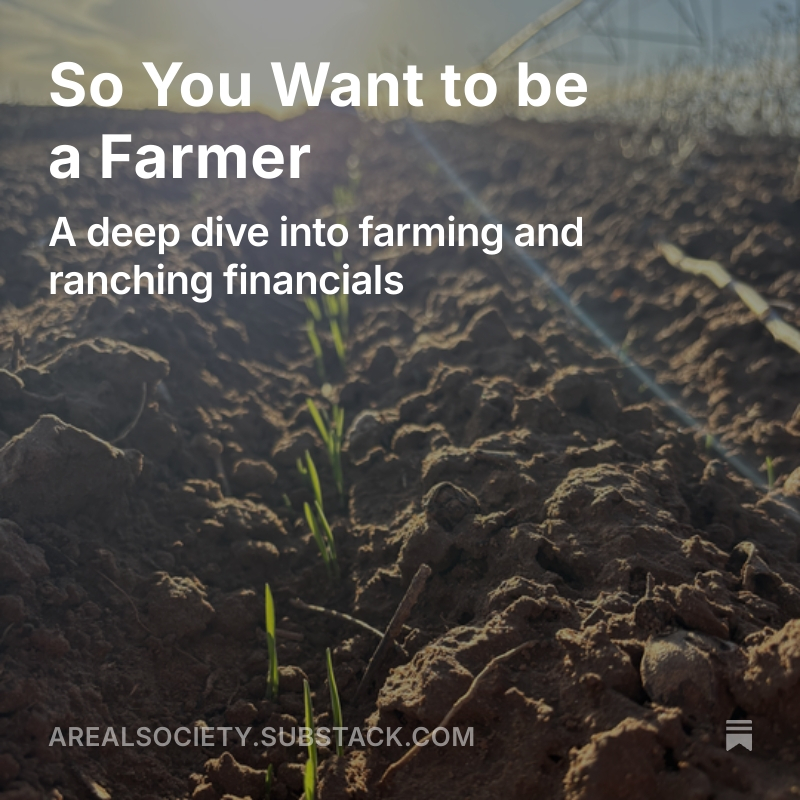I've seen so many people in tech say they want to become a farmer, but no one knows what that really entails. I grew up on a farm, and over the last few years I have been more and more involved in running that farm. 

I wrote an article (linked below) about the costs of farming