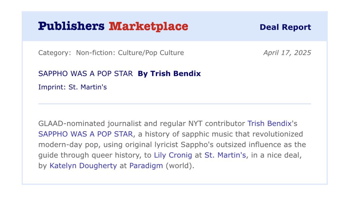 Trish Bendix tweet media