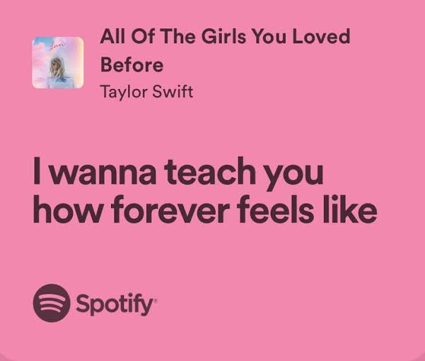 GeraTyrell's tweet photo. Me quiero casar solo para que el vals sea con la canción de  "All of the girls you loved before" de Taylor Swift. 🥹 https://t.co/aRQXjISeVG