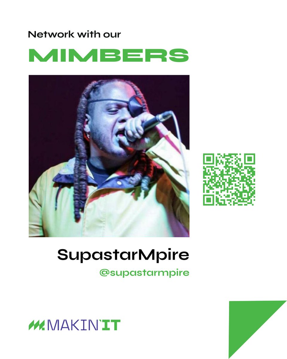 Looking for good people to Network with? Follow <a href="/supastarmpire/">Supastarmpire</a> and scan the QR code to check out their profile on makinitmag.com

We covering their story, so If you feature them on a record, book them for an event, or collaborate on some content with them... You can