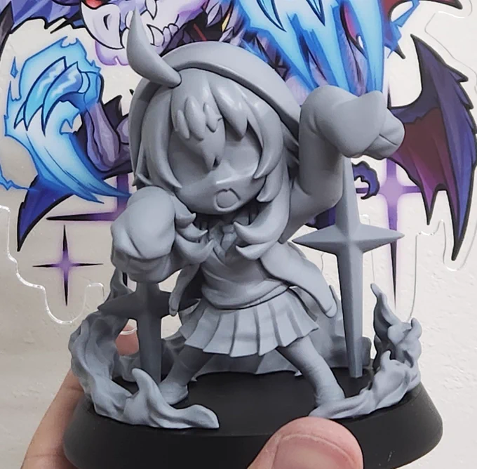 【わらわフィギュア製作ロードマップ】勘合、肉厚調節再印刷磨き表面処理・型製作↓ 複製↓ 表面処理↓ 勘合調節↓ 調色↓ 塗装↓アイデカール作成↓組み立て・GOAL 