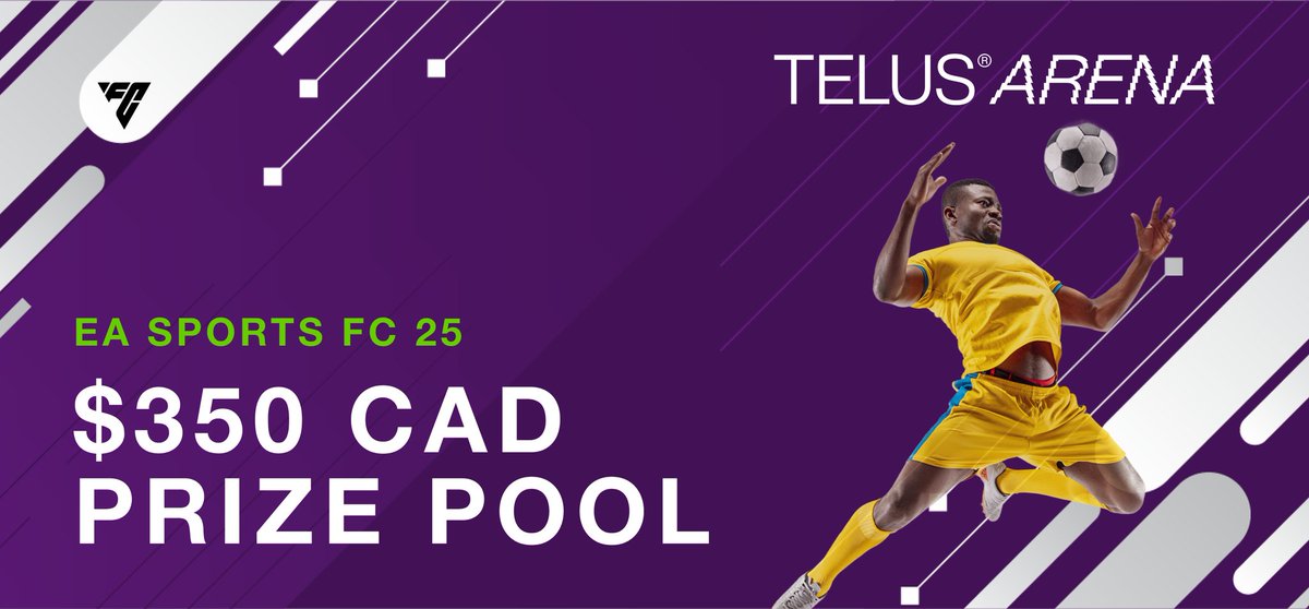 🔥 Last chance to step onto the virtual pitch in the TELUS Arena #EASPORTSFC25 Tournament! Show off your footwork and compete for your share of the $350 CAD total prize pool! Register: go.battlefy.com/TELUS041725