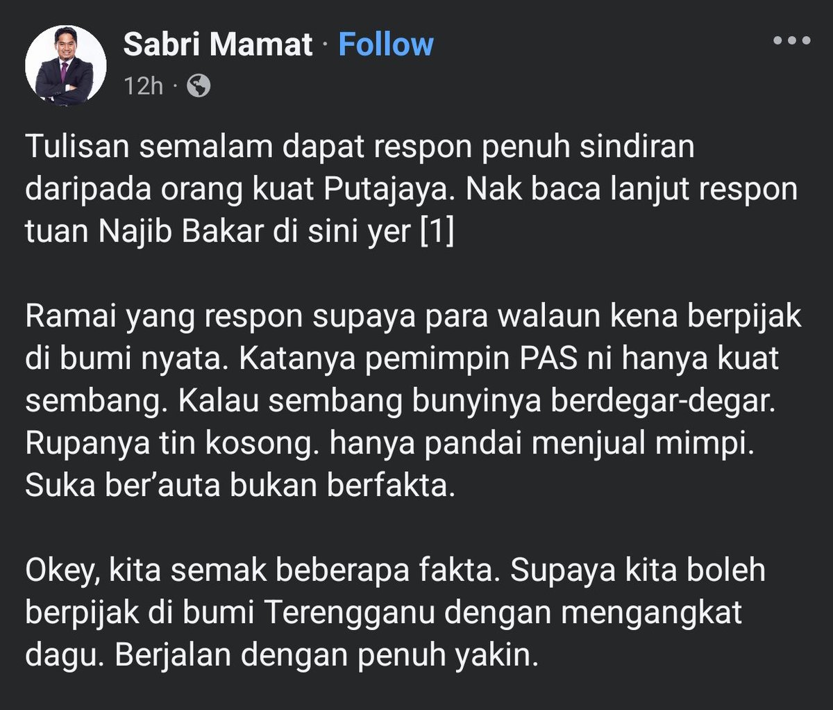 Terima kasih En. Sabri yang respon tulisan aku. Ok, kisahnya begini untuk Terengganu Petroleum (TP).

Yang paling penting dan pertama untuk difahami, kedua-dua lapangan minyak tu belum pun TP dapat. Aku akan cerita selanjutnya.

But first, forgive us for being sceptical.

🧵1/n