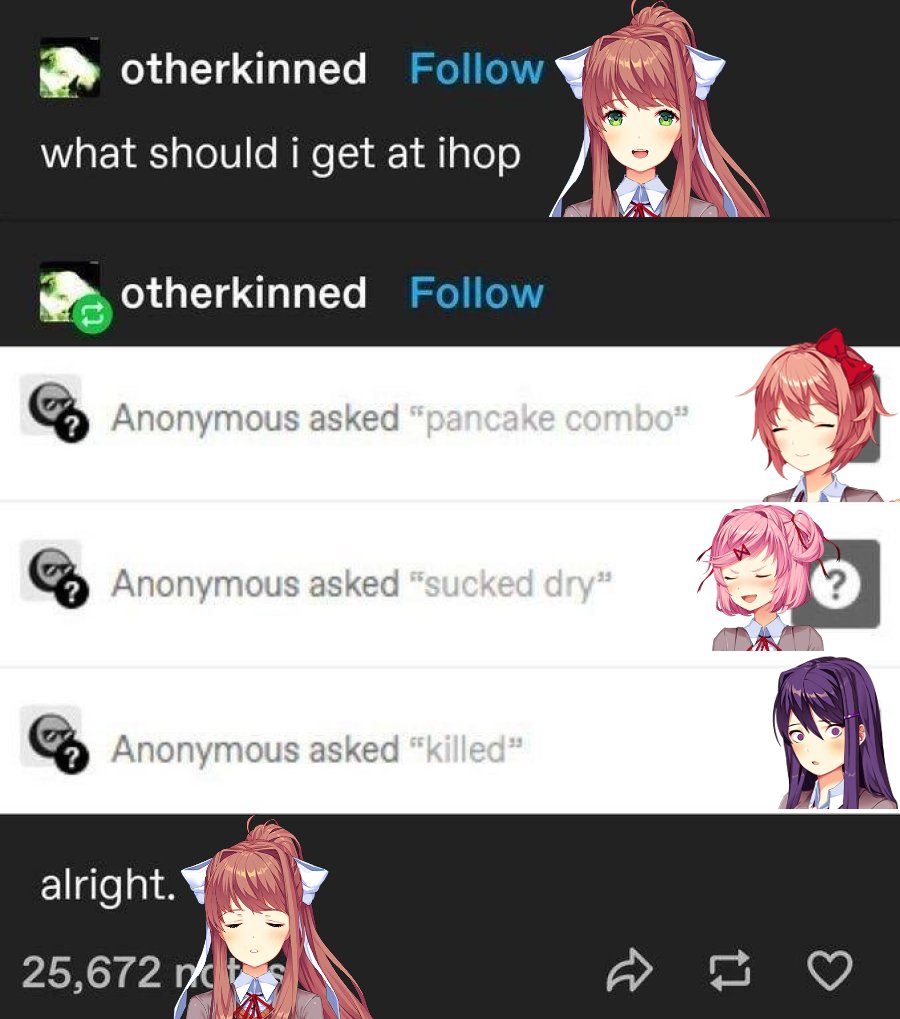 DDLC as random images 🍉 tweet media