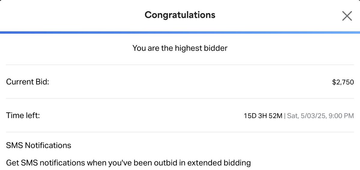 We are officialy the highest bidder. ⚡️ $PIKA $PIKA ⚡️ #Pikacheeto #Pokemon <a href="/GoldinCo/">Goldin</a> <a href="/KenGoldin/">Ken Goldin</a>