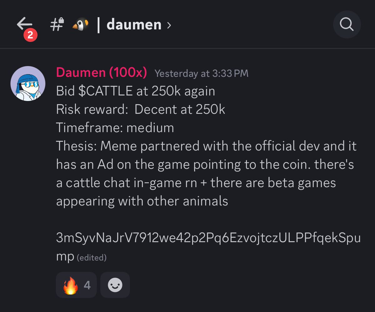 I now feel very comfortable sharing $CATTLE

Please read:

> this game is taking over TikTok. Every 2 swipes, I see cattle. I see kids going crazy with this game 

> news outlets are posting

> and the original game creator endorsed the coin and put the coin on the page 

Now,