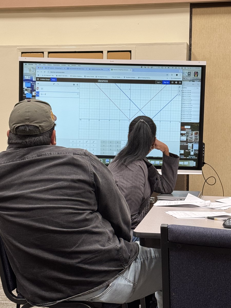 IrvineMathProj's tweet image. IM 2 teachers diving into polynomials with card sorts, algebra tiles, and Desmos during PD! Hands-on strategies = deeper understanding & better student engagement. Love seeing math come to life! 🔢🧠💡 #MathPD #IM2 #AlgebraInAction