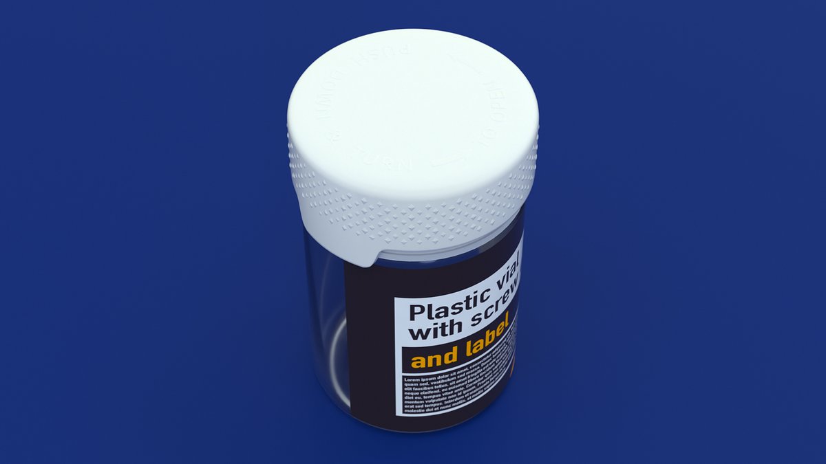 EagleNft's tweet photo. https://t.co/cTgIQe1goW
Short Wide Plastic Vial with Low-Profile Screw Cap 3D model
Includes a textured low-profile screw cap and a side label area.
Cinema 4D 2025, FBX, Octane render
https://t.co/KYGfRlZcAD
#3dstocks #cgtrader #cinema4d #octane https://t.co/c9ucAqXb0p