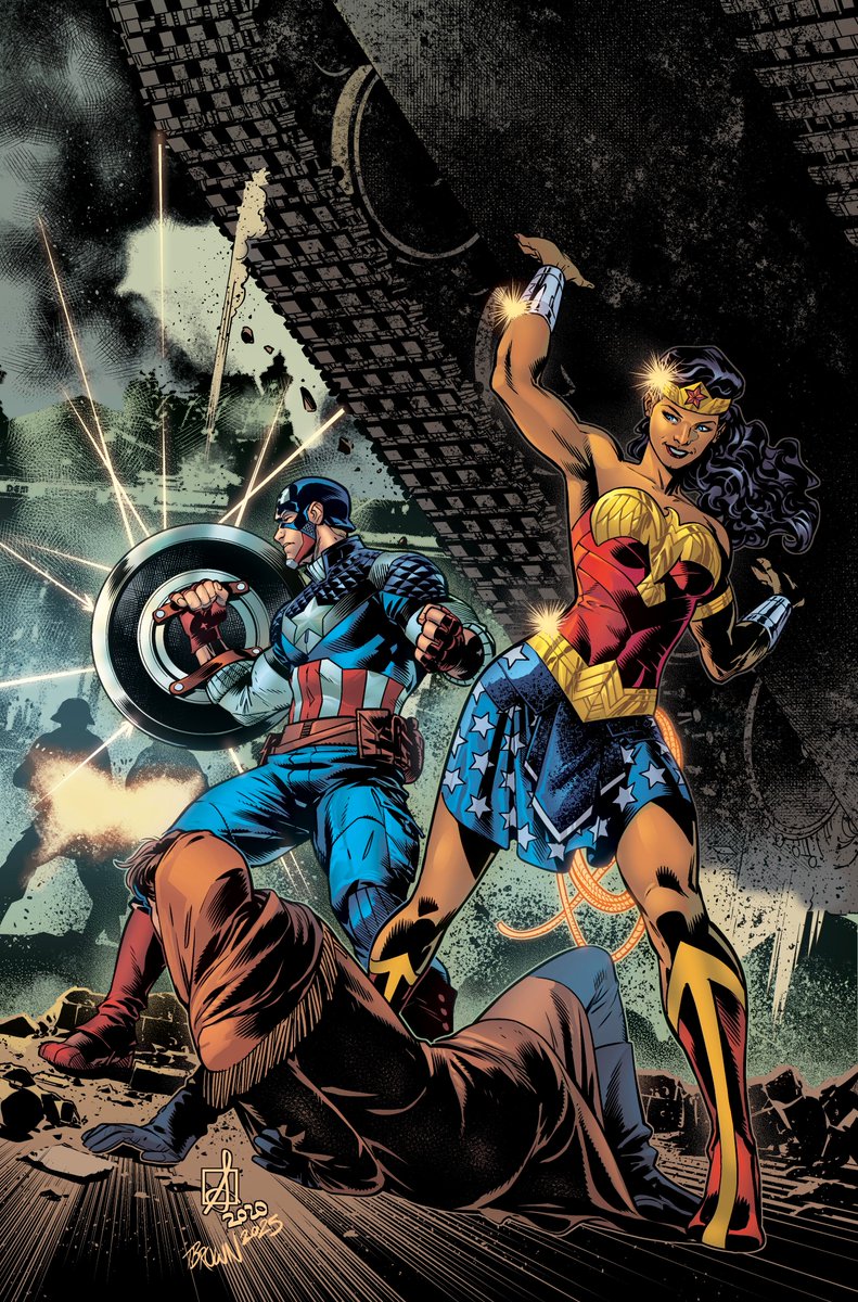 ArtOfTimBrown's tweet image. While I've been revisiting some older pages, this one has been calling to me for a new coat of paint.
Drawn by: @SeanIzaakse
Colour by: Timothy C. Brown
#Marvel #DC #Comics #CaptainAmerica #WonderWoman