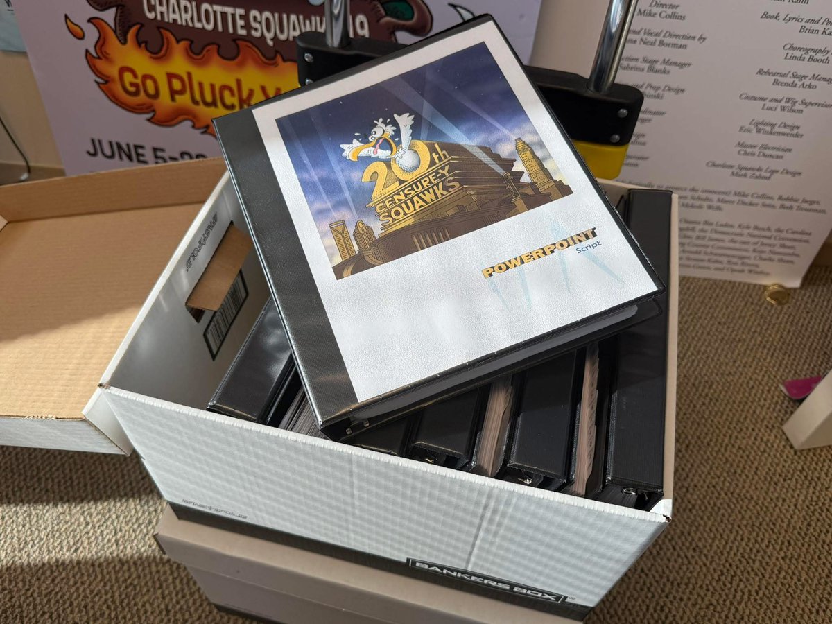 ATTENTION CHARLOTTEANS: The Charlotte Squawks 20 scripts have been printed!!! Please refrain from making any major news between now and June 28. Minor news is encouraged. And bad days. We need a few more bad days.