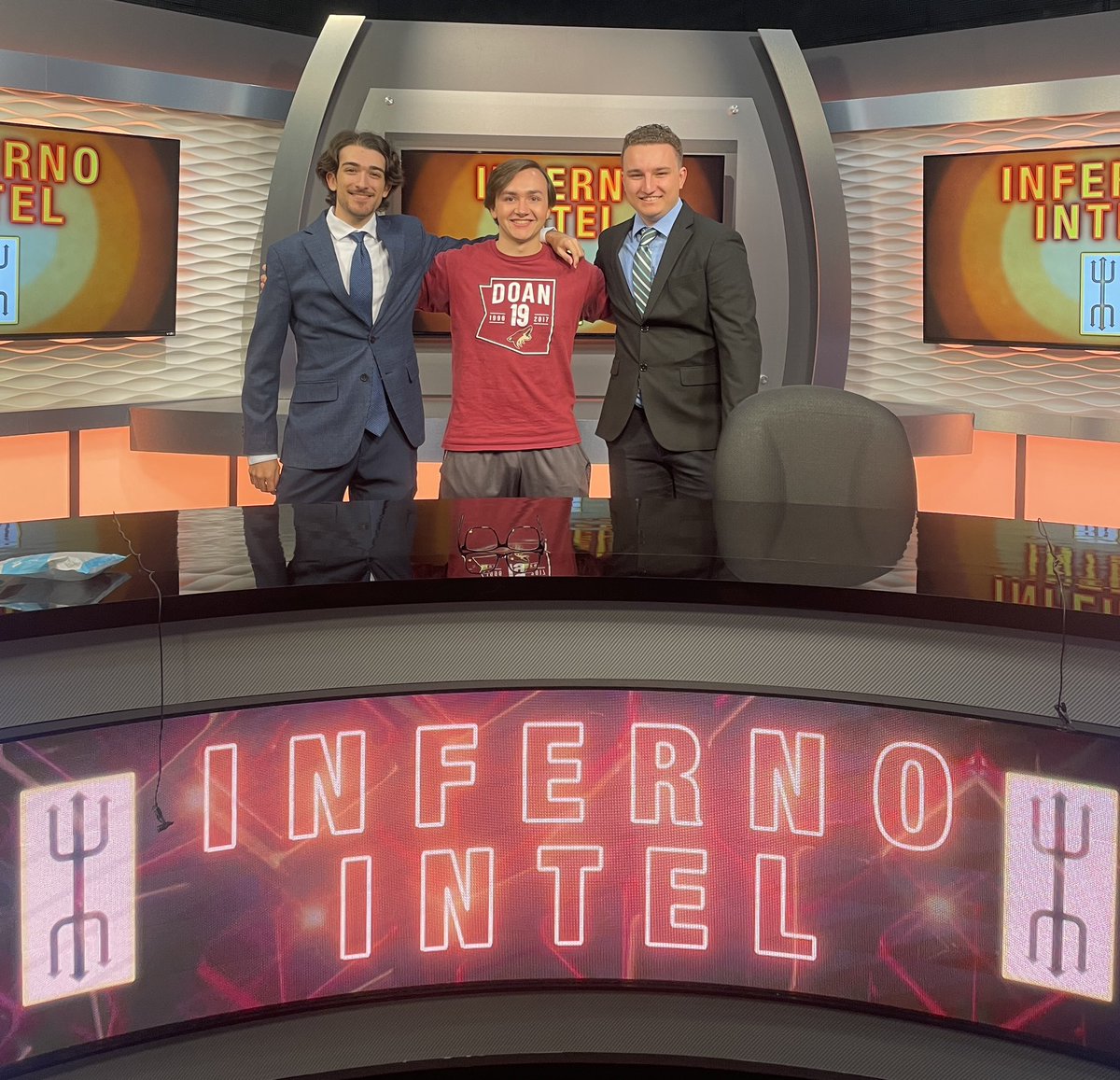 Parker Beh (@parkerbeh) on Twitter photo This week’s edition of Inside the Inferno was an ASU football-focused show, anchored by <a href="/a_wohl1/">Ari Wohl</a> and <a href="/bHanson007/">Brady Hanson</a>. As executive producer this year, it’s been incredible working with these two, who’ve been vital to the show’s success throughout my two years. <a href="/InfernoIntel/">Inferno Intel</a> This week’s edition of Inside the Inferno was an ASU football-focused show, anchored by <a href="/a_wohl1/">Ari Wohl</a> and <a href="/bHanson007/">Brady Hanson</a>. As executive producer this year, it’s been incredible working with these two, who’ve been vital to the show’s success throughout my two years. <a href="/InfernoIntel/">Inferno Intel</a>