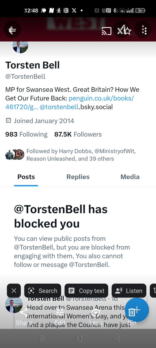 mortimer (@annette43589806) on Twitter photo <a href="/Unhappyandy/">Andrew Edwards</a> MP MP Torsten Bell has blocked me because he doesn't like being held accountable. Seems to apply to a lot of labour MP s <a href="/Unhappyandy/">Andrew Edwards</a> MP MP Torsten Bell has blocked me because he doesn't like being held accountable. Seems to apply to a lot of labour MP s