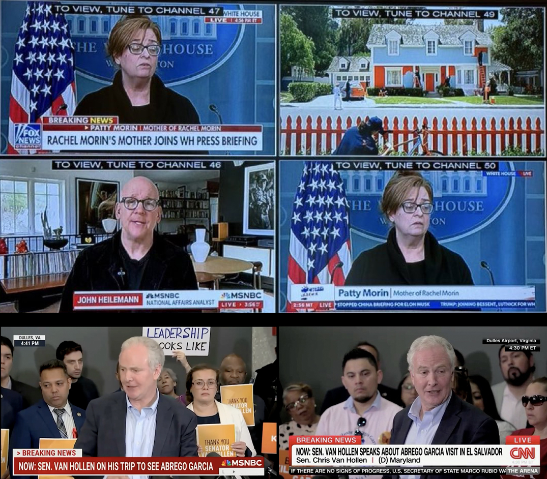 WesternLensman's tweet image. CNN and MSNBC both refused to air Patty Morin from the White House.
They both carried Van Hollen’s press conference in its entirety, however.