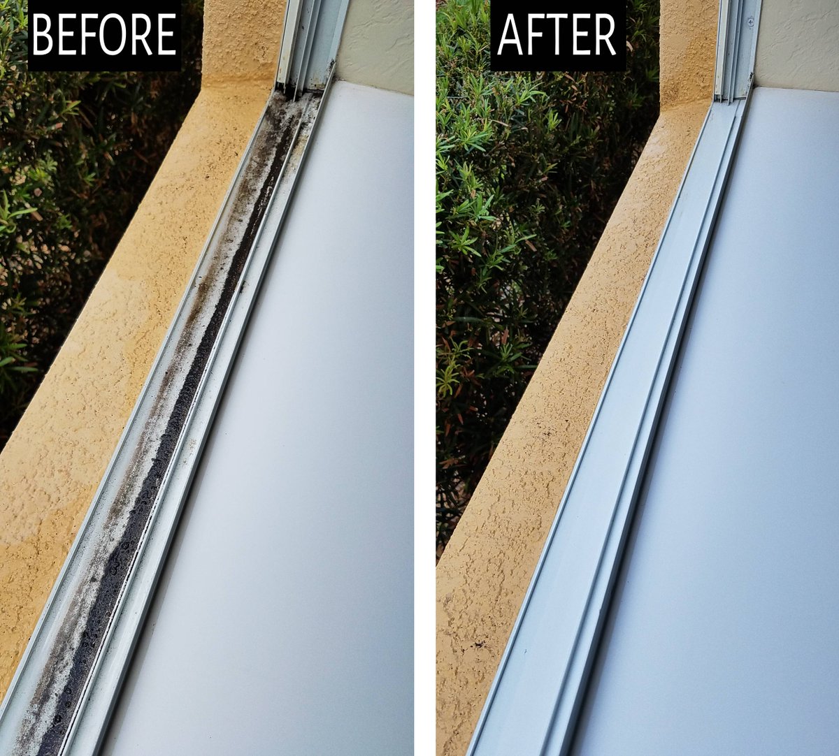 evercleanwindow's tweet photo. Freshly cleaned window tracks 😎
#BeforeAndAfter #orlandowindowcleaner https://t.co/1prAgz9F36