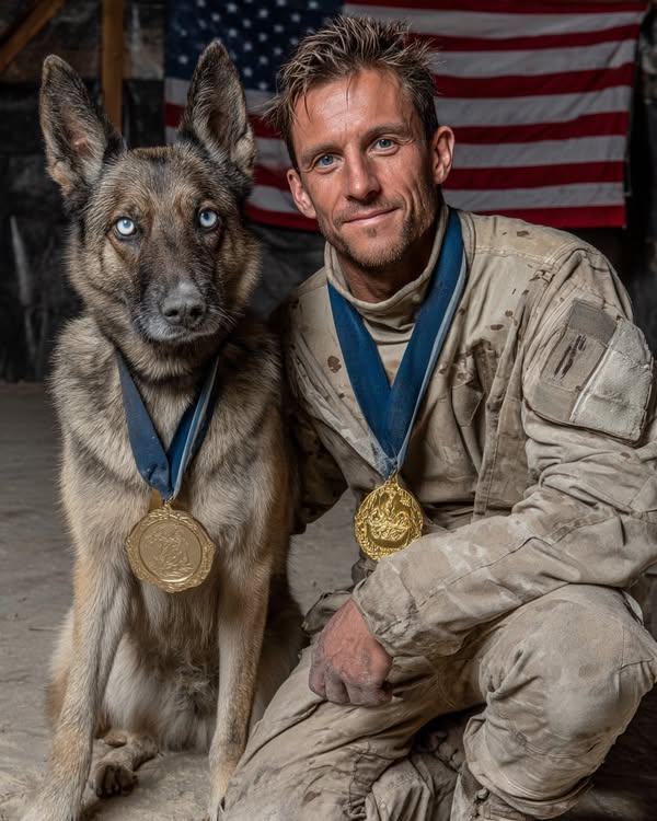 DogLovers03's tweet image. When the mission is over, and the medals are awarded, sometimes the real hero is by your side, with four legs and a heart full of loyalty. 🐾🎖️
Sergeant Luke Thomas never imagined his true partner would have fur. But then he met Max, a fierce Belgian Malinois with piercing blue…