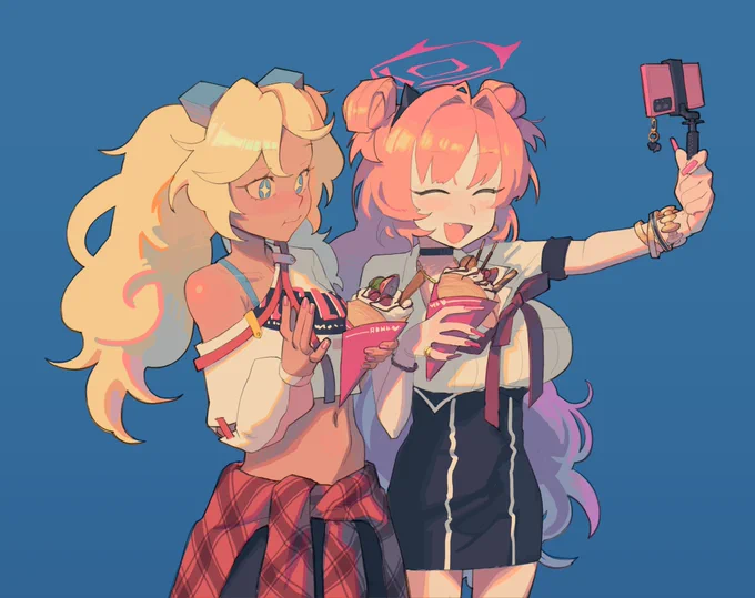 kirara mahjong soul hanging out with kirara blue archive 