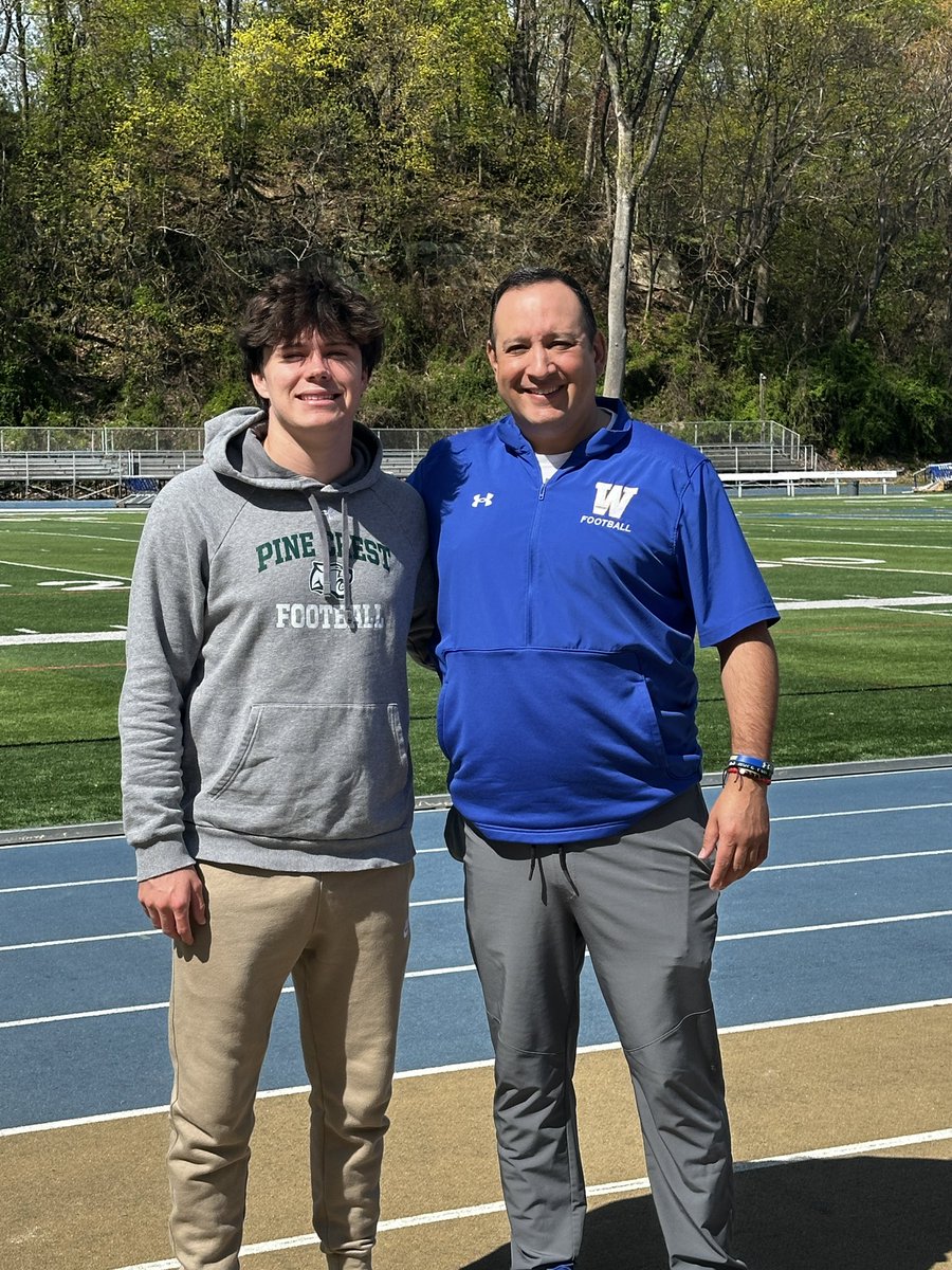 Great visit today <a href="/Widener_FB/">Widener Football</a> Thank you <a href="/MarcSaldana7/">Coach Saldaña🏴‍☠️</a> for the tour and talking ball