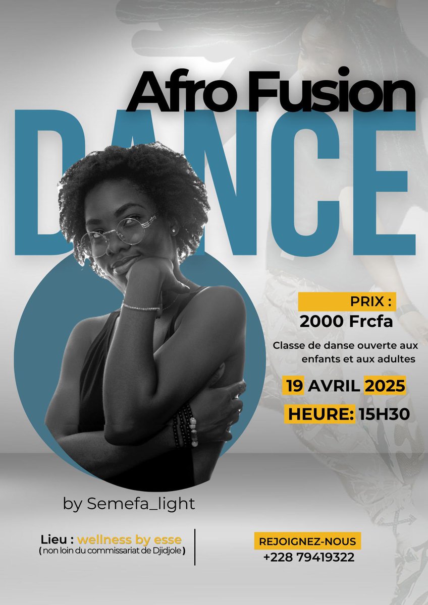 Tu es un/une amoureux(se) des mouvements rythmiques du corps . On a cours dans quelques heures si tu es intéressé écris au numéro en envoyant ton nom ou prénom ou vient tout simplement.

On va s’aimer encore plus ensemble ♥️
#tgtwittos