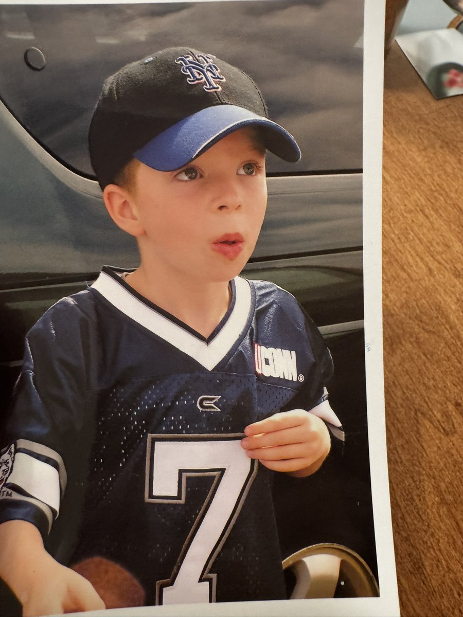 UConn football tailgate. 2005. Locked in.