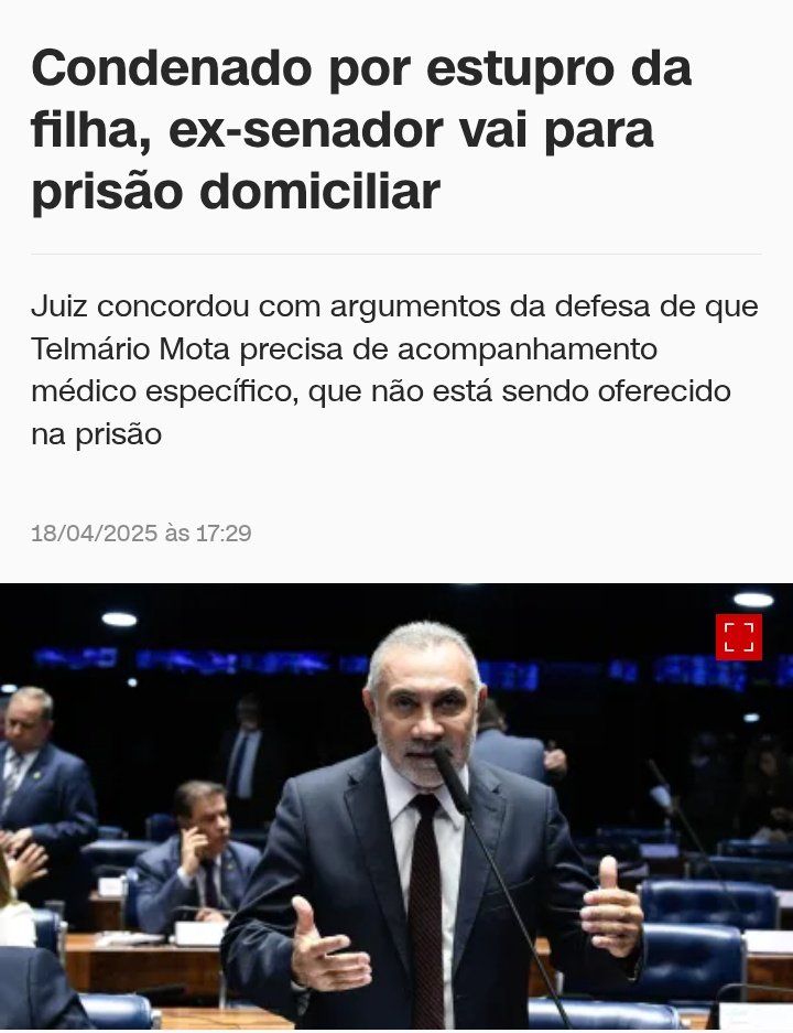 OdnaldaW2's tweet photo. EX-SENADOR PETISTA ESTUPROU a FILHA e vai para prisão domiciliar.