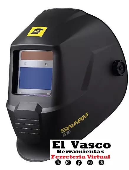 vascoherramient's tweet photo. Careta Máscara Soldar Fotosensible Esab Conarco Swarm A-10 Color Negro Swarm A 10 https://t.co/6UVS1goJ4o