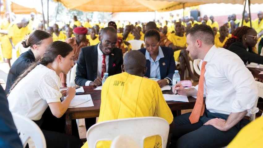 In Africa, <a href="/PeppLaw/">Pepperdine Caruso Law</a>'s Sudreau Global Justice Institute has partnered with the Ugandan judiciary to provide Ugandans with more effective access to justice. So far, the initiative has resolved over 50,000 cases, creating opportunities for confession, forgiveness, healing, and